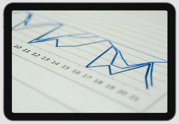 Imagem ilustrativa com gráficos